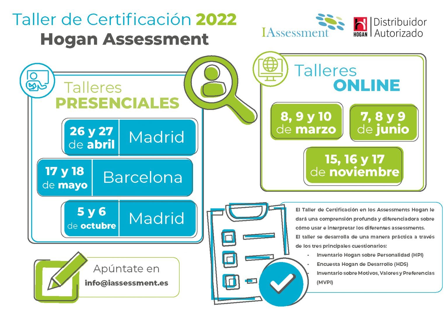 Talleres De Certificación Hogan 2022 | IASSESSMENT